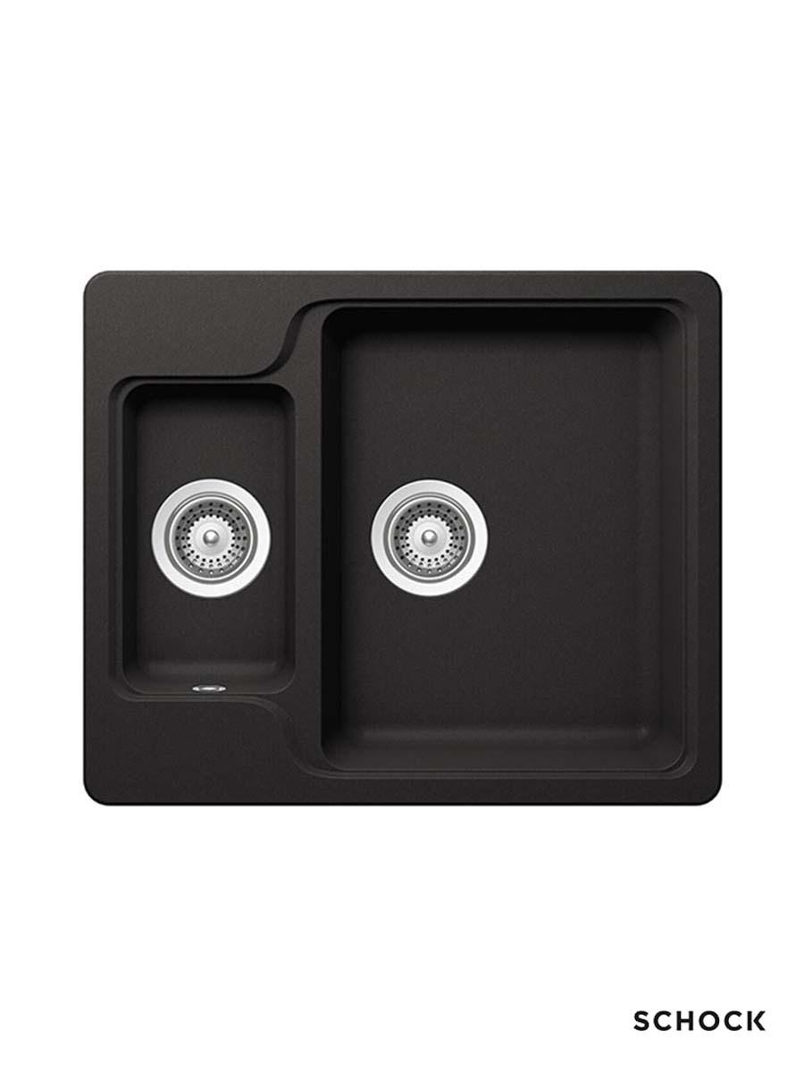 Schock Granitna ugradna sudopera Manhattan N150, 61x51cm, Crna