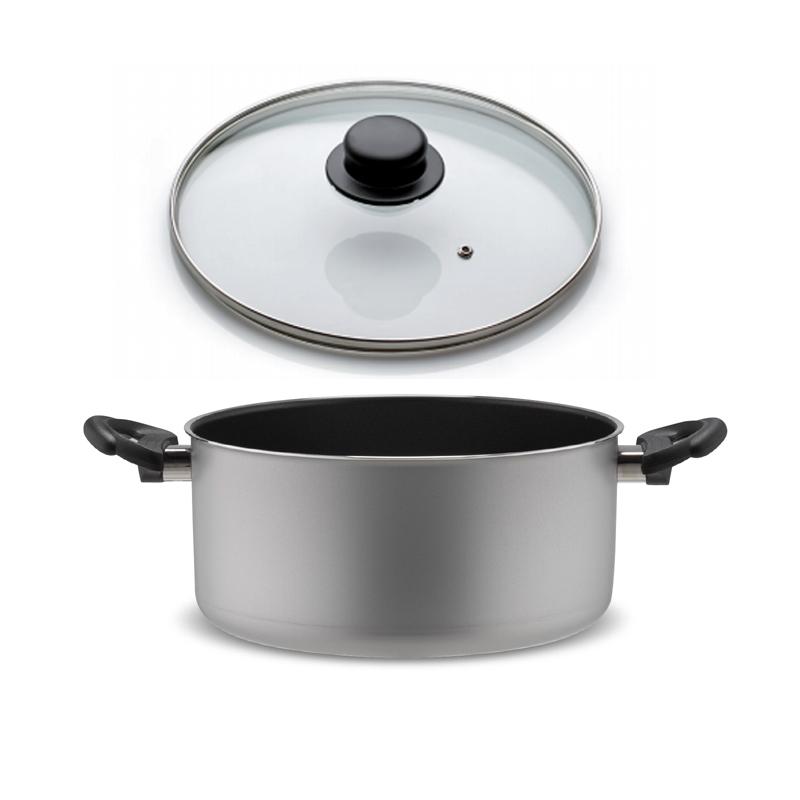 Piardi Home Šerpa sa poklopcem Fireworks Line 20 cm, 3.5l , Siva