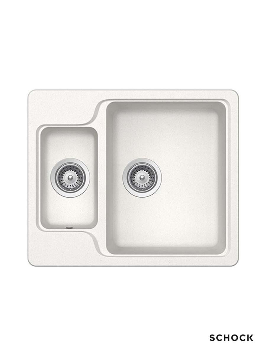 Schock Granitna ugradna sudopera Manhattan N150, 61x51cm, Bela