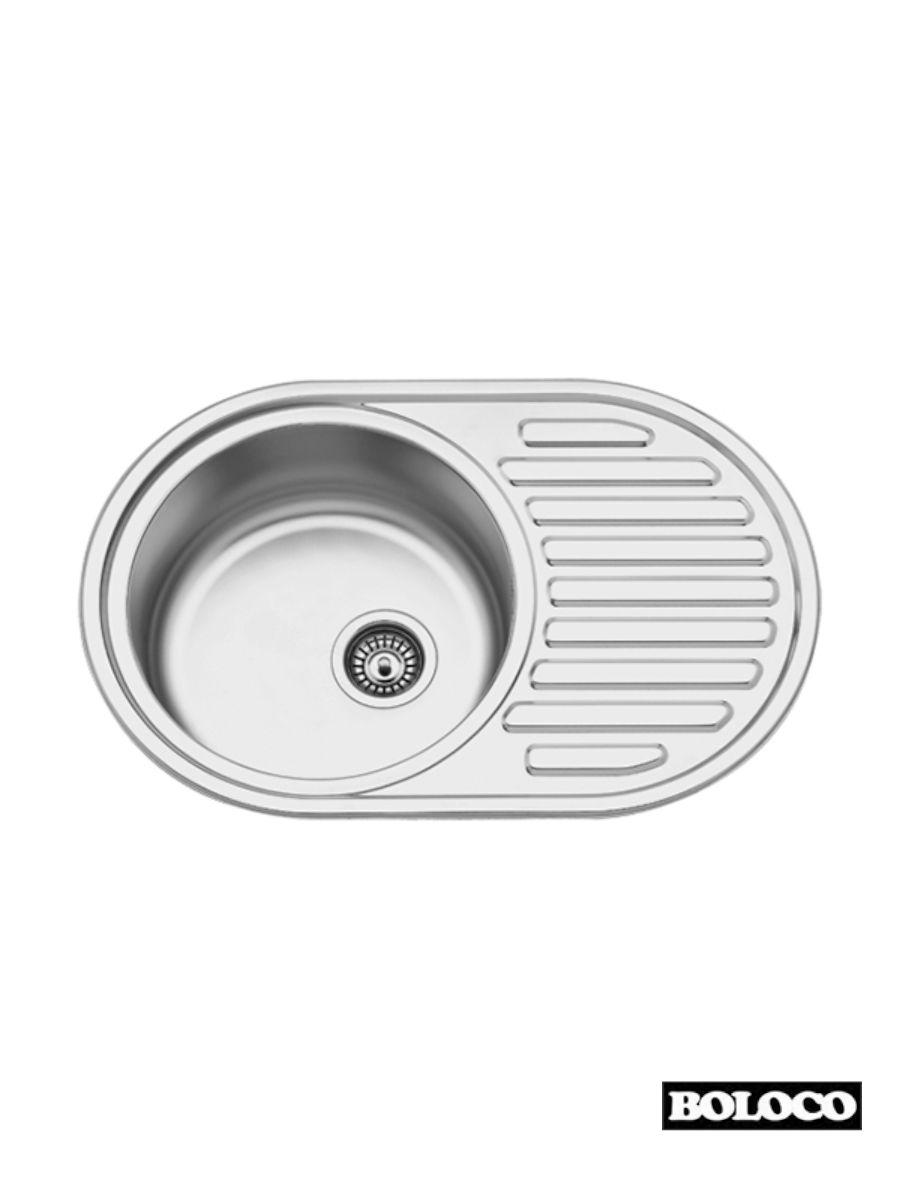 Boloco Ugradna sudopera BL 859, ø90, 77x55cm, Hrom