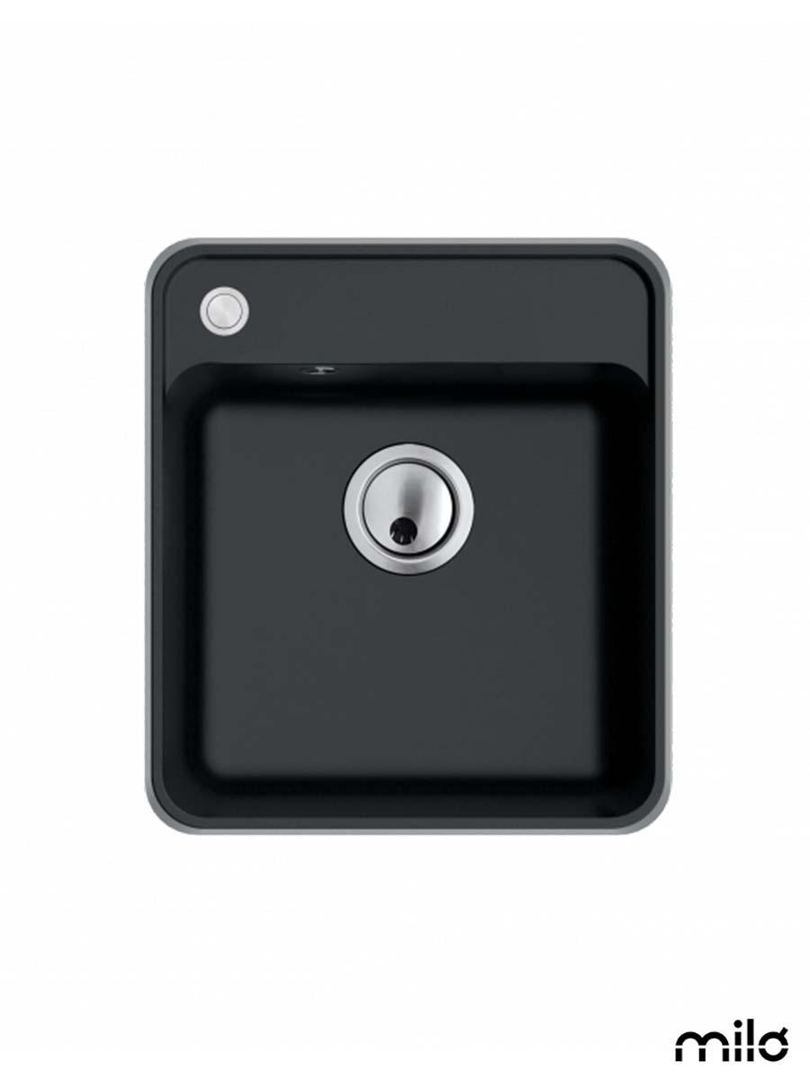 Milo Granitna sudopera PIU, ø90, 46x52cm, Lava stone