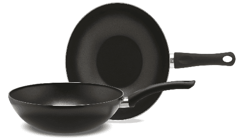 Piardi Home Tiganj Wok Vulcano Line 28 cm, Crni
