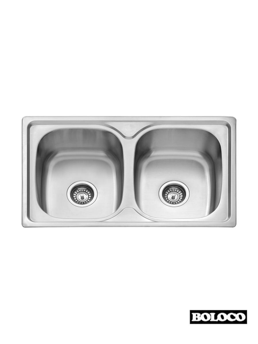 Boloco Ugradna sudopera BL 813, ø90, 76×46cm, Hrom