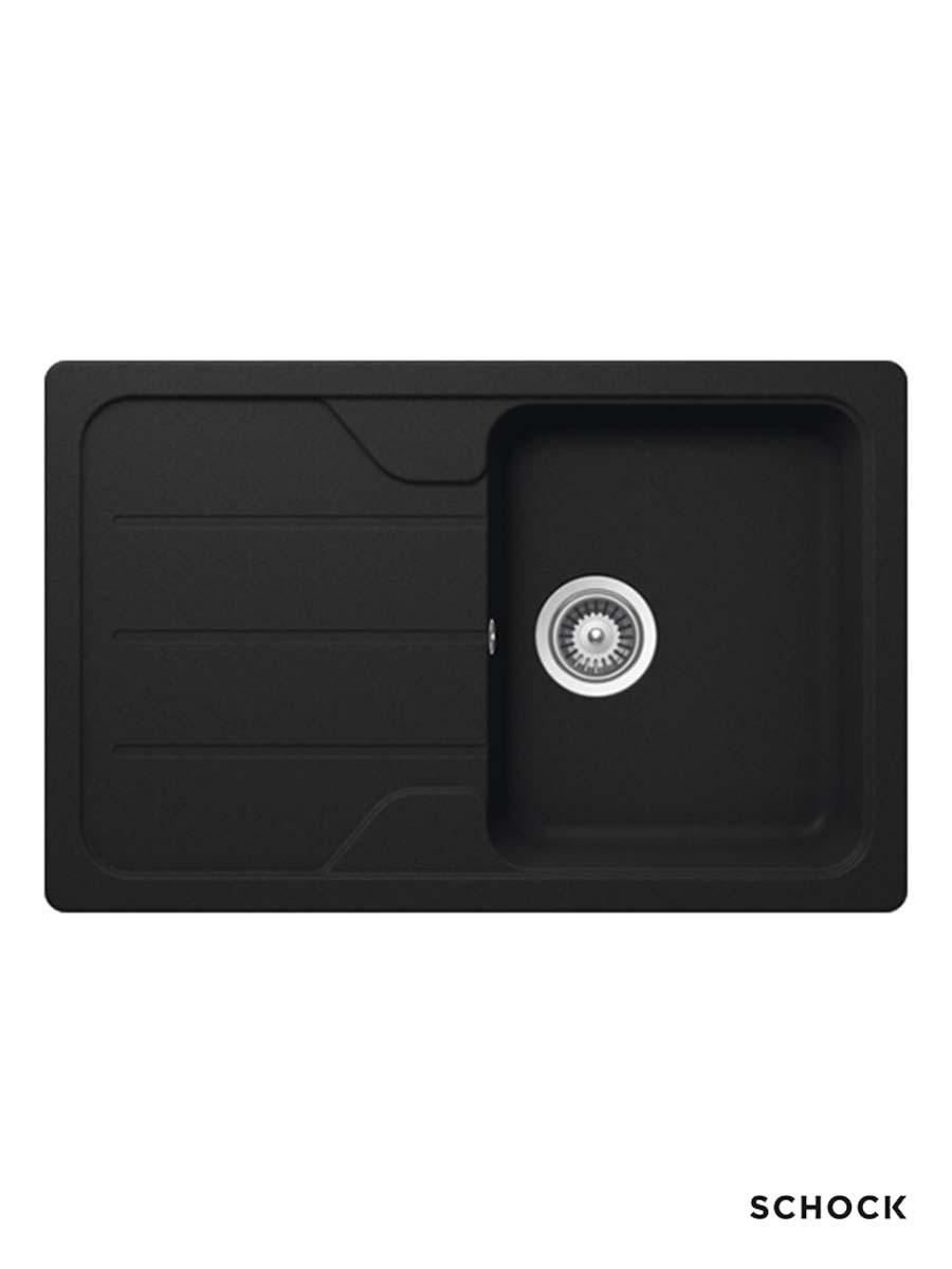 Schock Granitna ugradna sudopera Formhaus D100S, 78x50cm, Crna