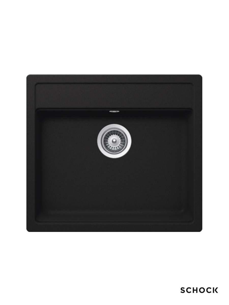 Schock Granitna ugradna sudopera Nemo N-100, 57x51cm, Crna