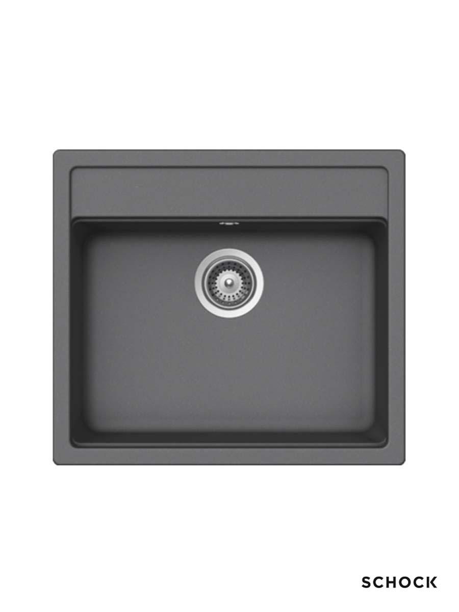 Schock Granitna ugradna sudopera Nemo N-100, 57x51cm, Siva