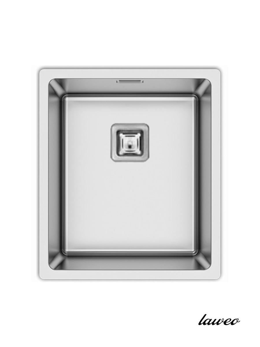 Laweo Podgradna sudopera AS353, 38x44cm, Sifon 9x9cm, Hrom