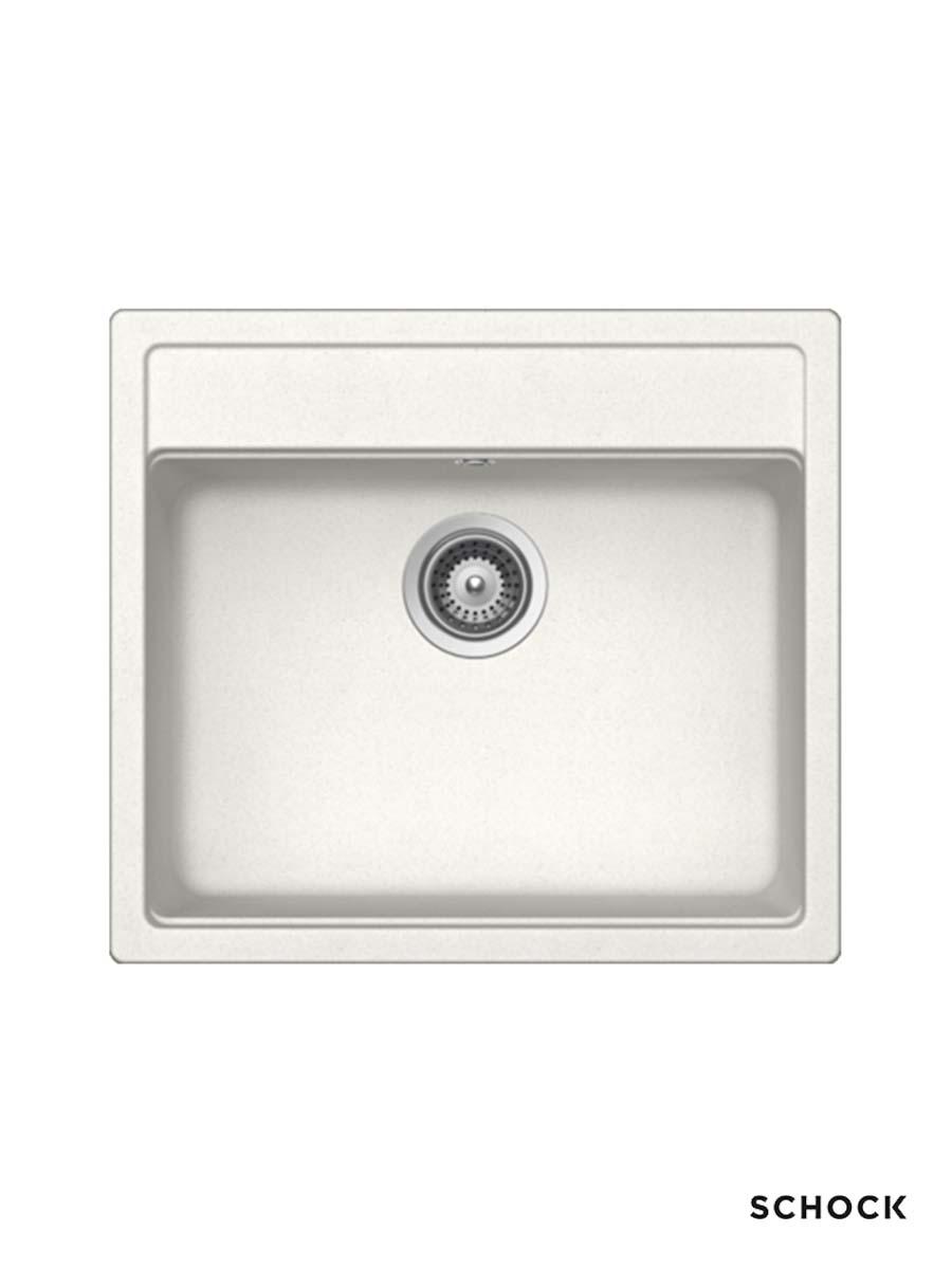 Schock Granitna ugradna sudopera Nemo N-100, 57x51cm, Bela