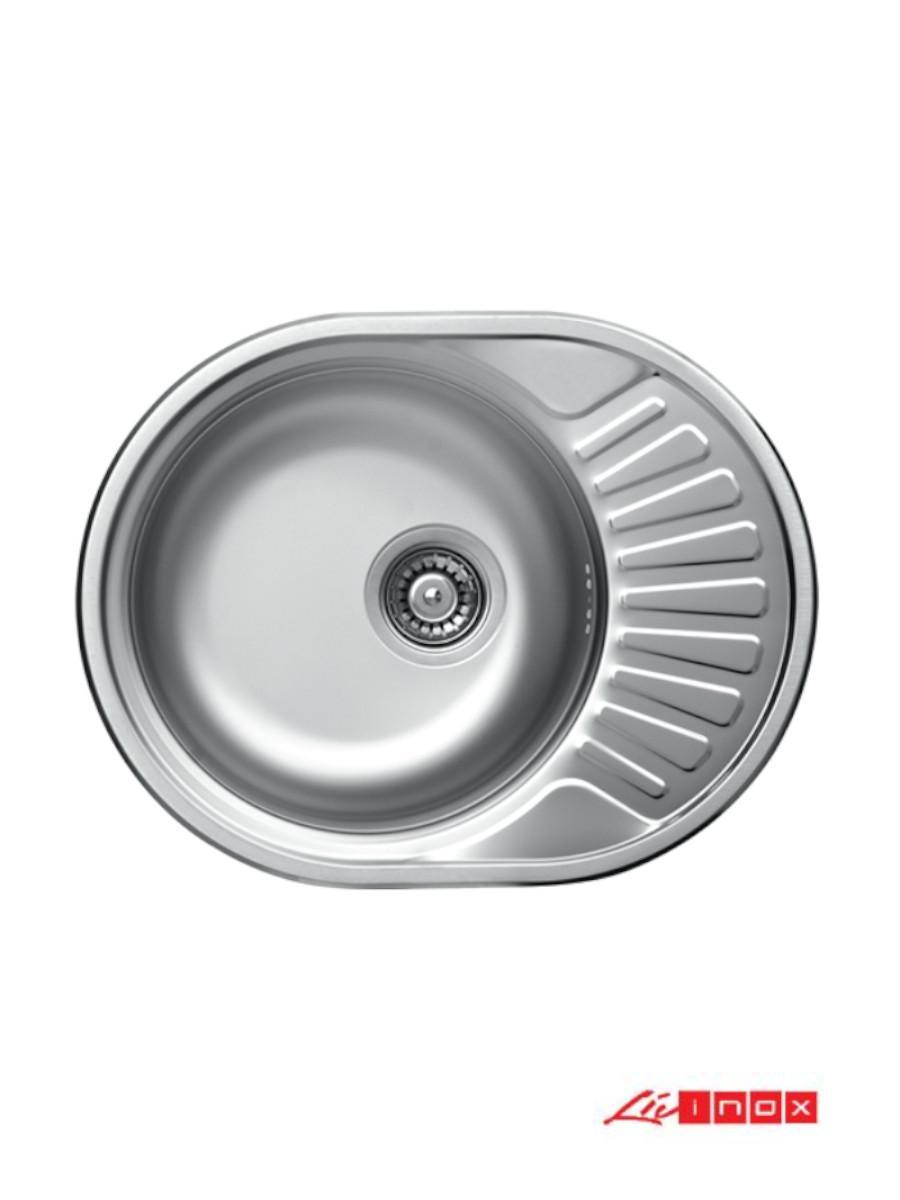 Livinox Ugradna sudopera LivEC157, 57x45cm, Sifon ø90, Hrom
