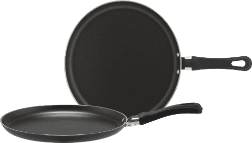 Piardi Home Tiganj za palačinke Vulcano Line 25 cm, Crni