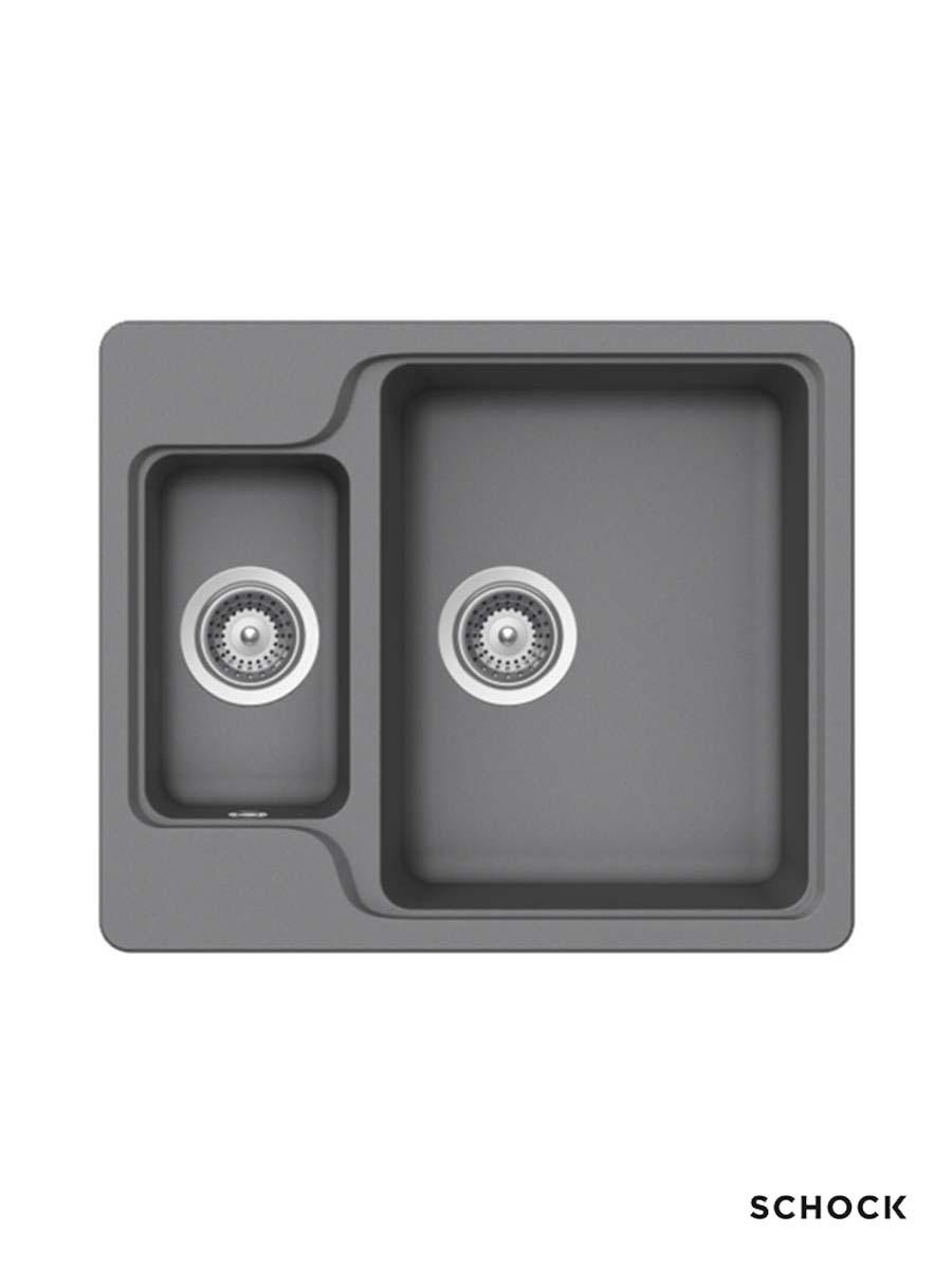 Schock Granitna ugradna sudopera Manhattan N150, 61x51cm, Siva