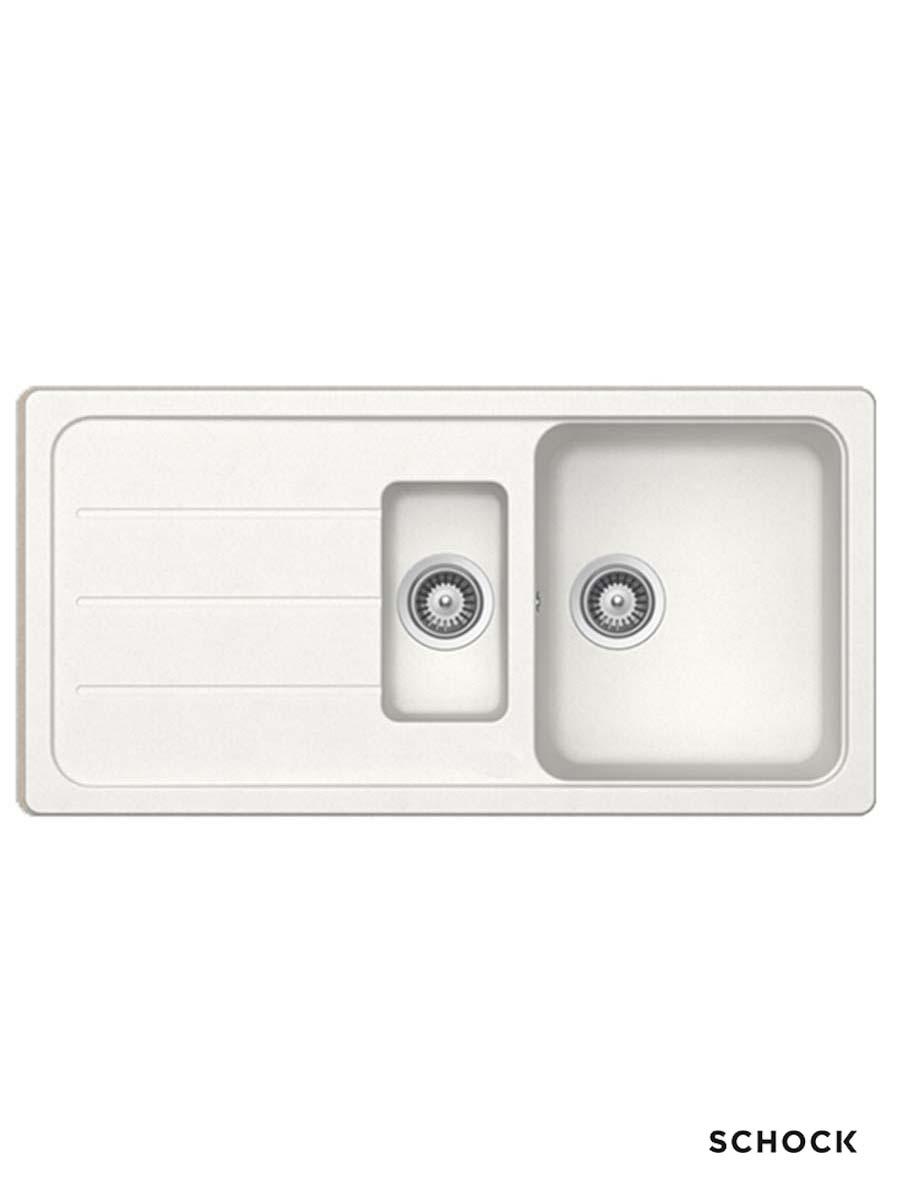 Schock Granitna ugradna sudopera Formhaus D150L, 100x50cm, Bela