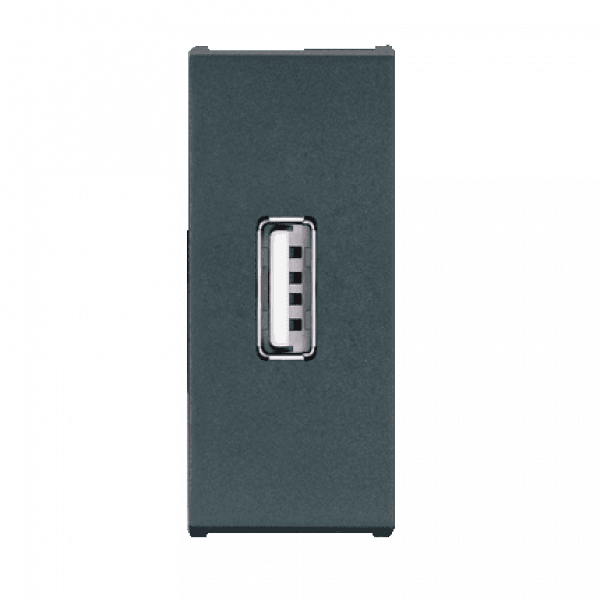 Aling USB punjač 6629.A, Antracit