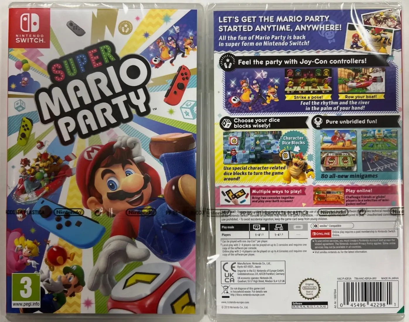 Nitendo Switch Igra Super Mario Party, Platforma, PEGI 3