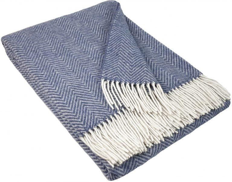 Vuna.rs Vuneno ćebe, 140x200cm, Plavo