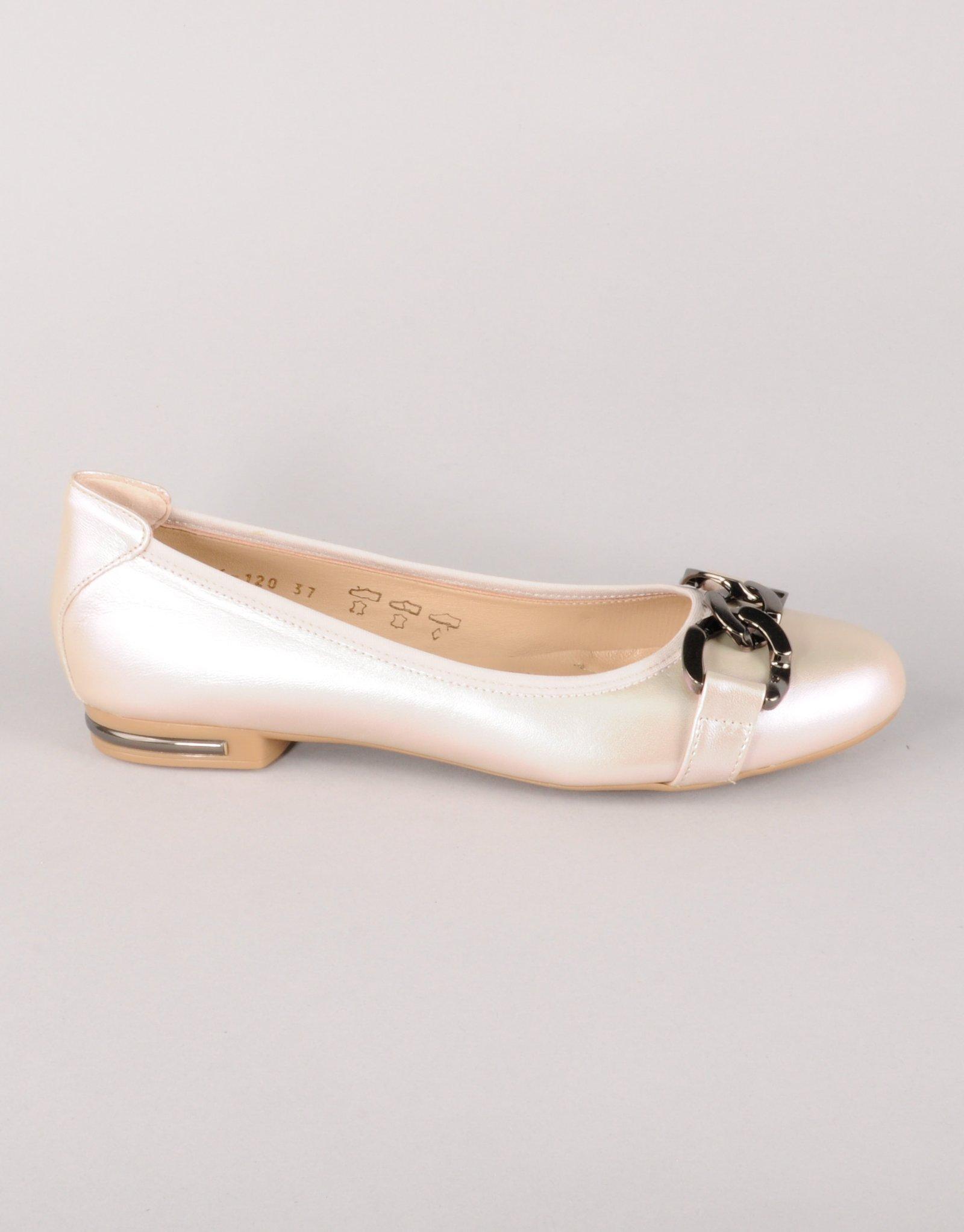 Paar Ženske kožne baletanke 33226, Bež