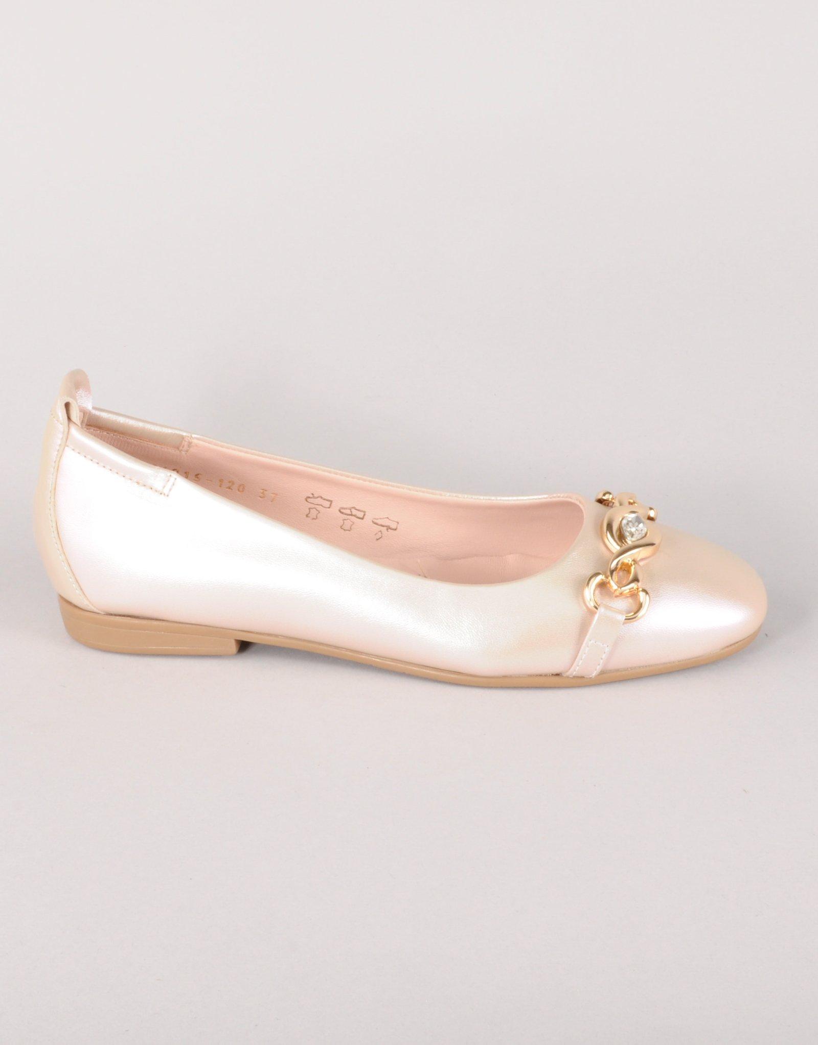 Paar Ženske kožne baletanke 44915-120, Šampanjac