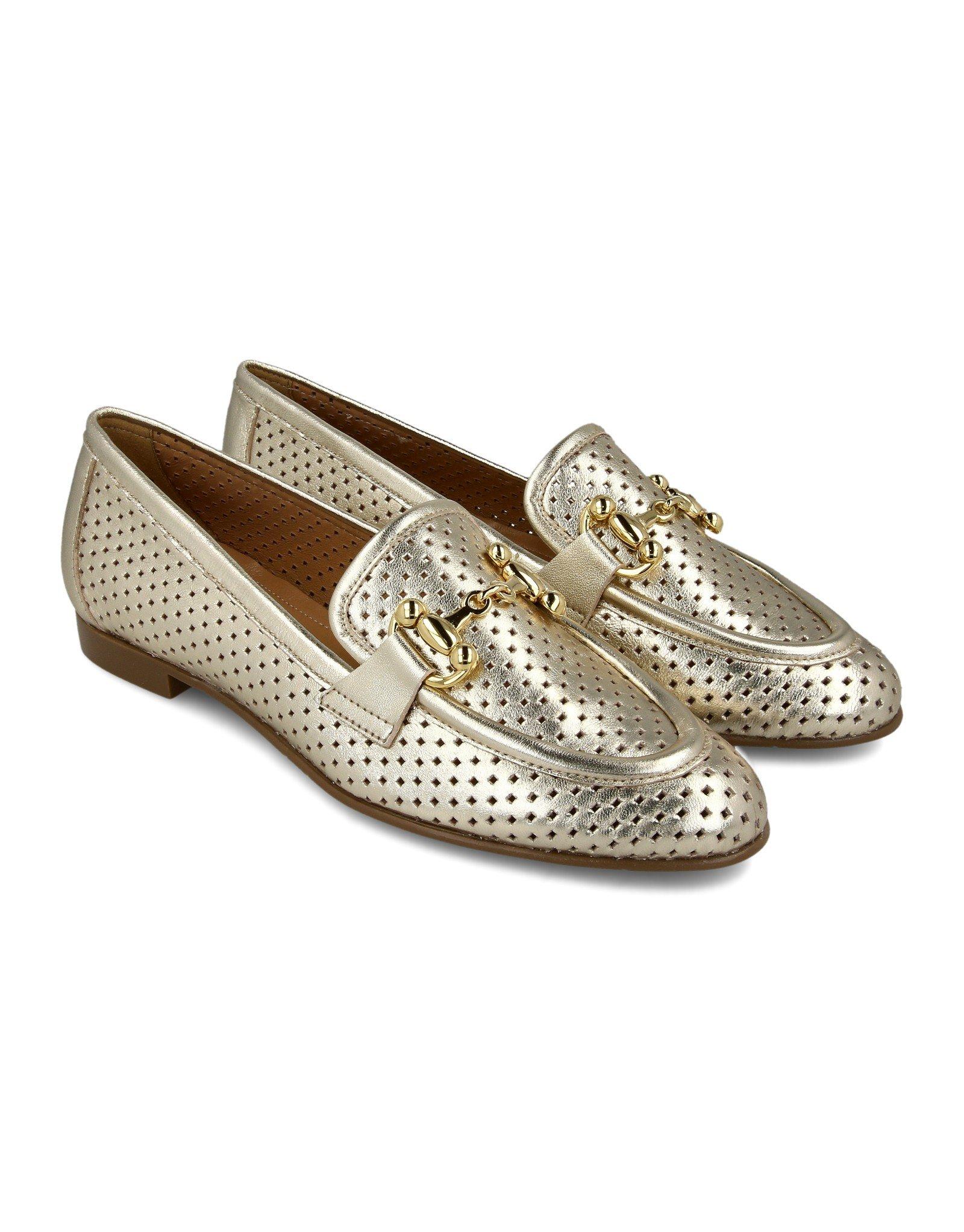 Paar Ženske kožne cipele 30845-12, Platina