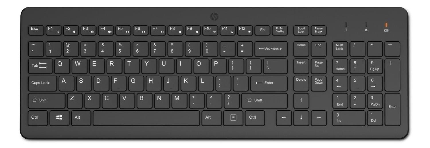 HP Tastatura 220, 2.4GHz, Bežična, Srpski, Crna