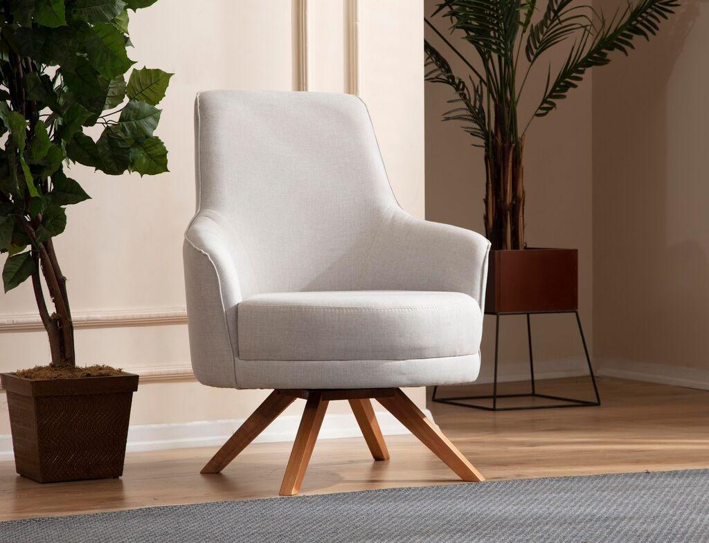 Atelier del Sofa Fotelja Kapri 87x102x72cm Krem