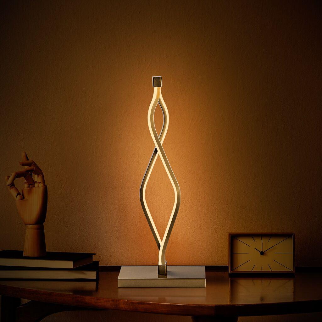 Opviq Zozo 13292 Stona lampa, Zlatna