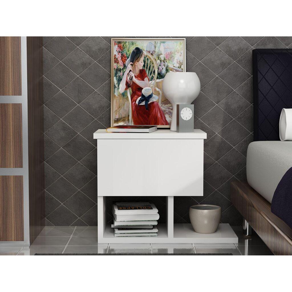 Hanah Home Pomoćni stočić-komoda Yasso, Beli