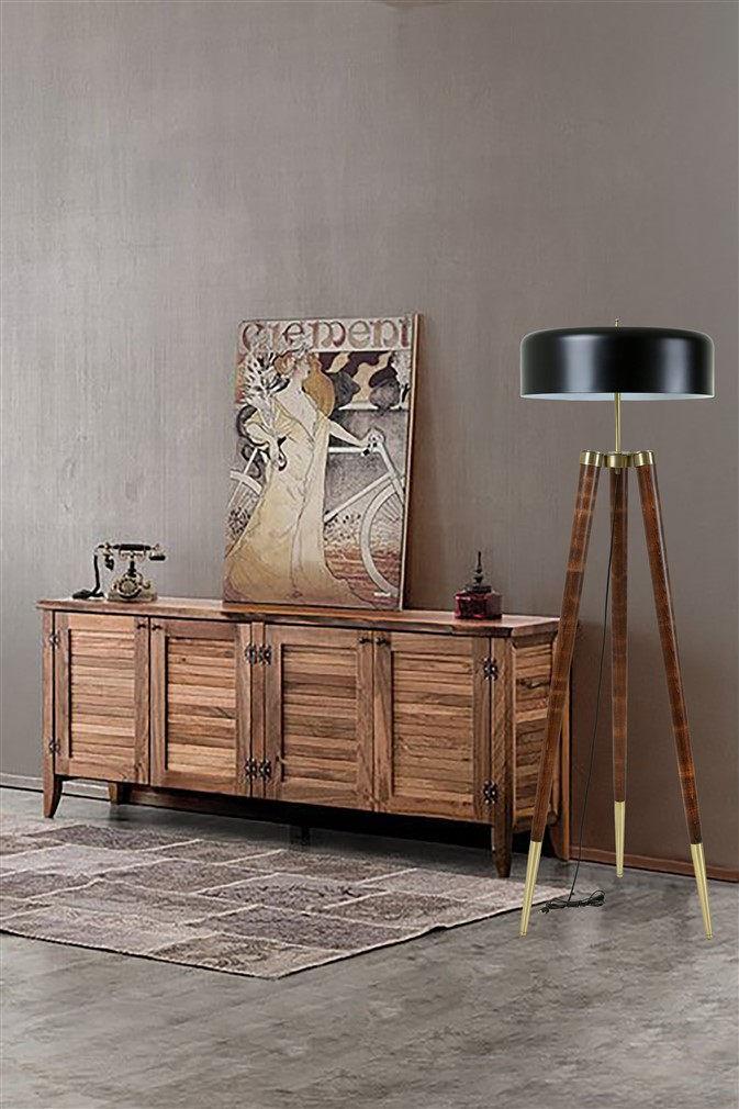 Opviq Podna lampa Stil, 165 cm, E27 40W, Tamnobraon