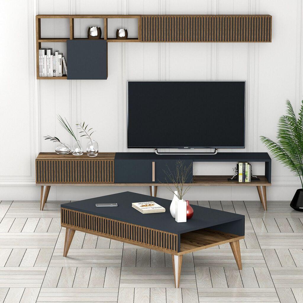 Hanah Home Set TV Komoda i klub sto Orah