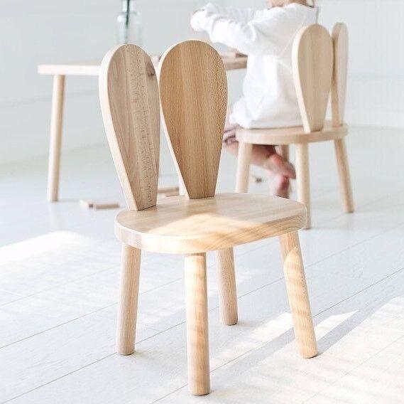 Hanah Home Dečija stolica Bunny Chair, 30x30x25, Bež