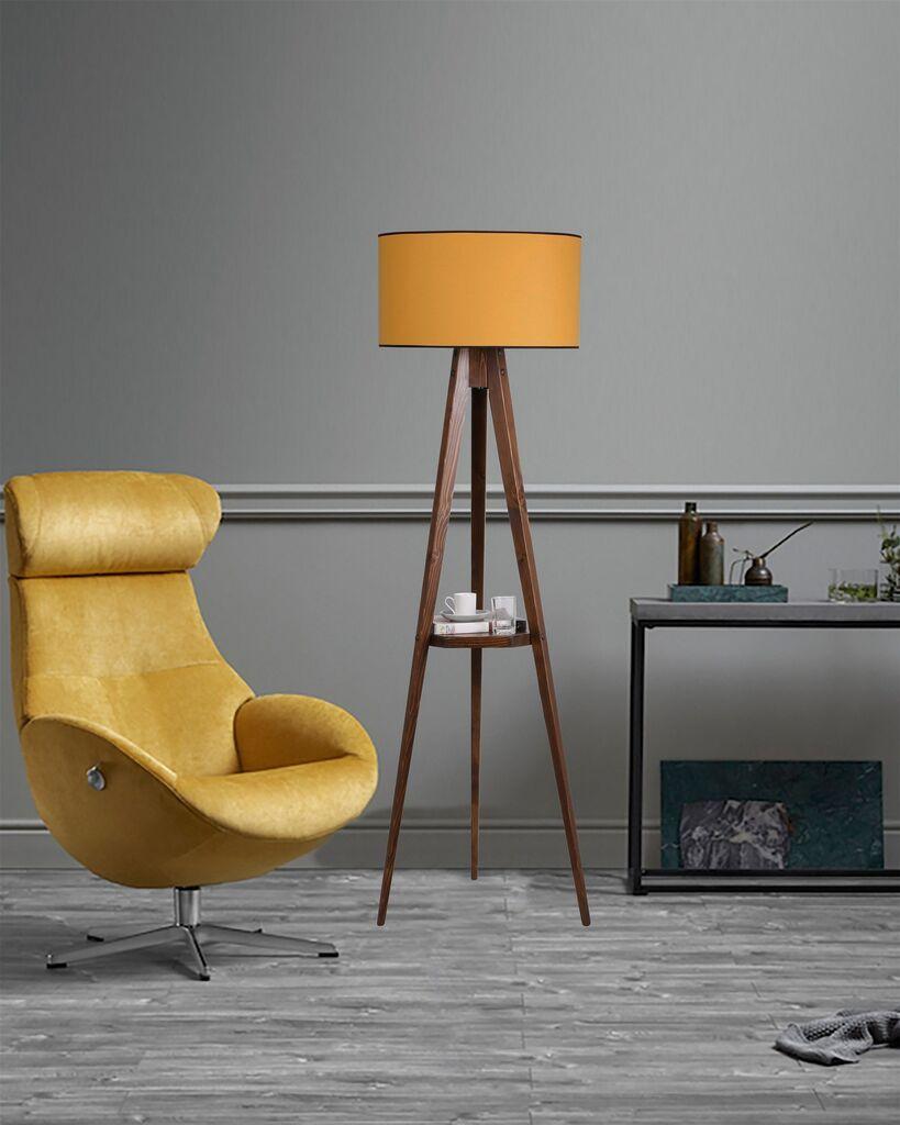 Opviq Podna lampa 534LUN2172, Braon-žuta