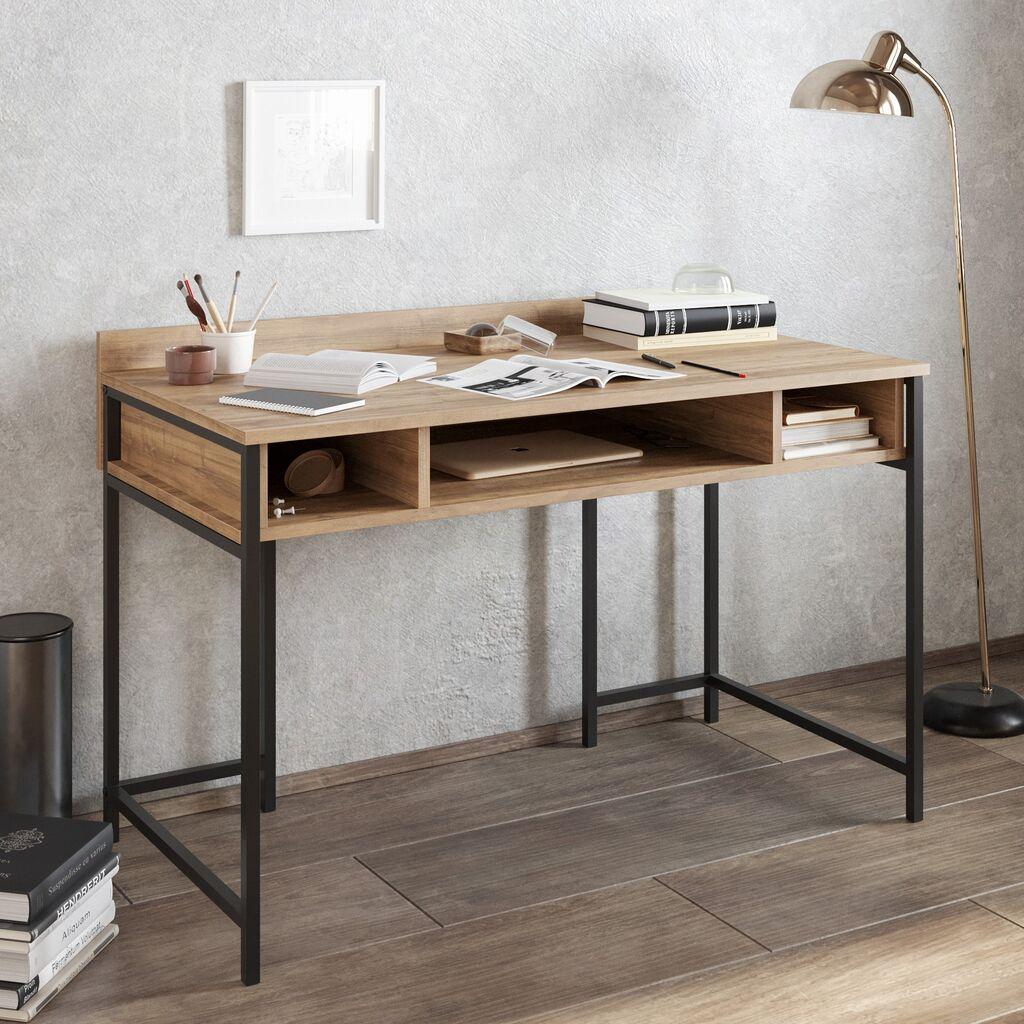 Hanah Home Tumata Black Radni sto 119.5x65.2x62cm, Bež