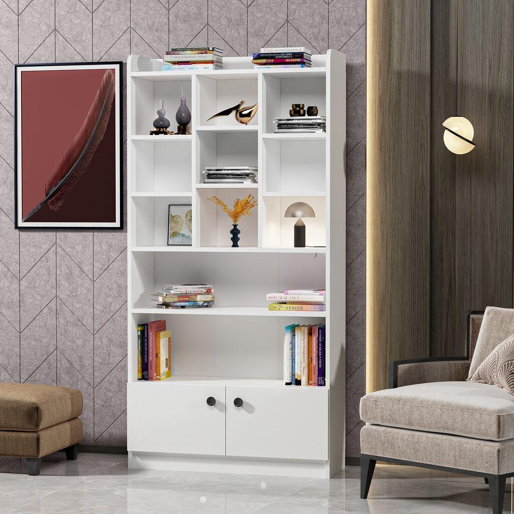 Hanah Home Polica 90x180x30cm Bela