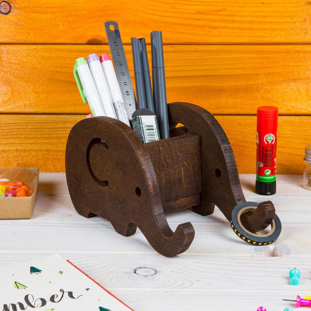 Aberto Design Organizator za sto UP00586, 18x10x10cm, Smeđi