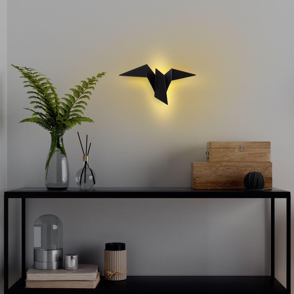 Opviq Pacali 13500 M Zidna lampa, Crna