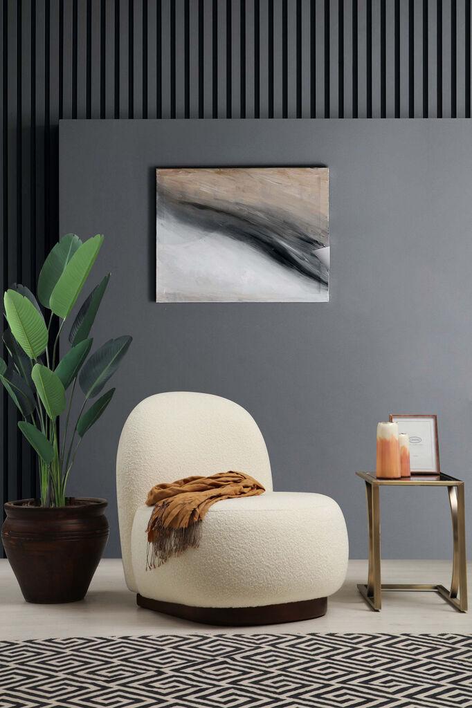 Atelier del Sofa Tina Bouclet Fotelja, Bela