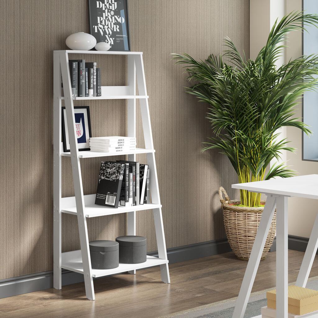Hanah Home Polica 60​x180x45cm Bela
