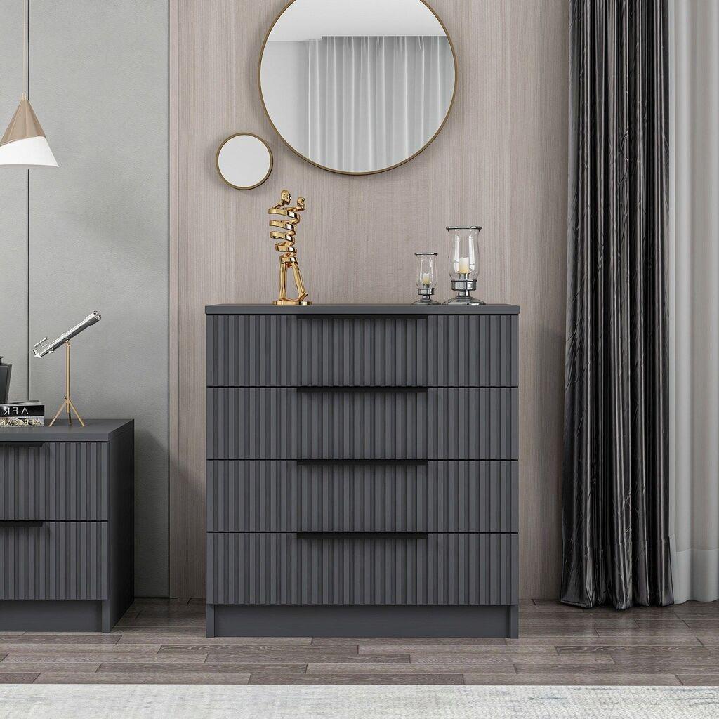 Hanah Home Kale 7899 Komoda, Crna