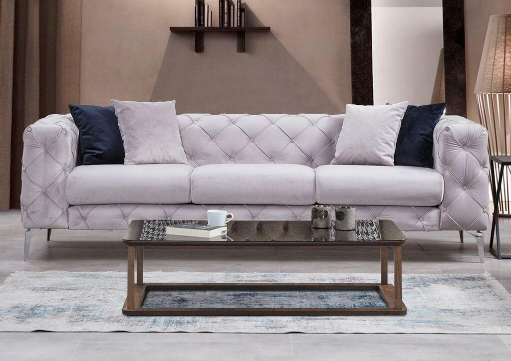 Atelier del Sofa Como Sofa, Svetlosiva