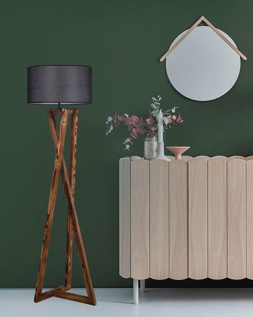 Opviq 534LUN2159 Podna lampa, Crna