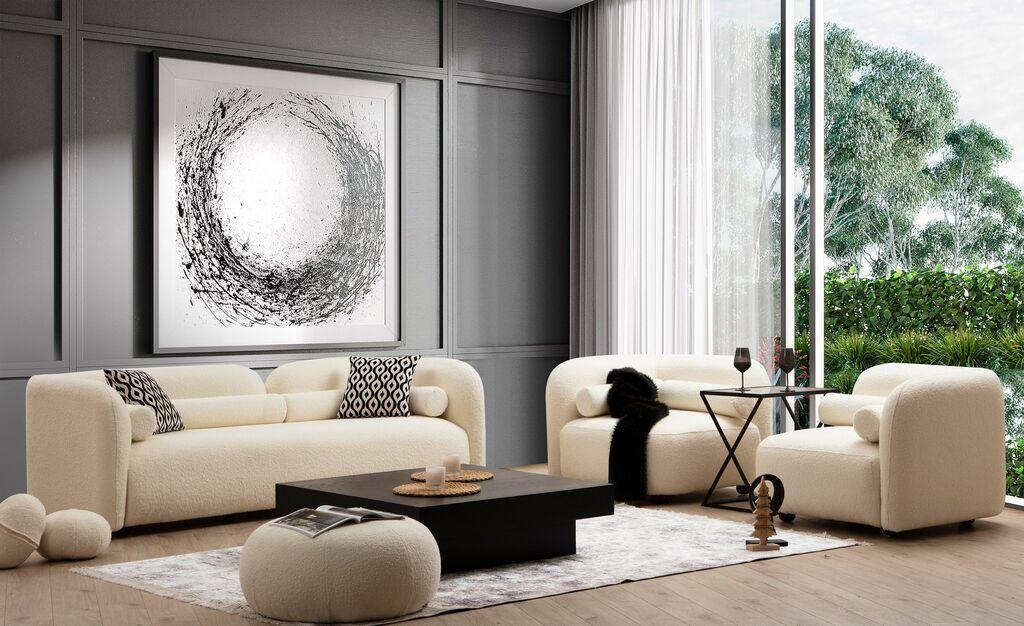 Atelier del Sofa Dvosed Victoria Bouclette Krem