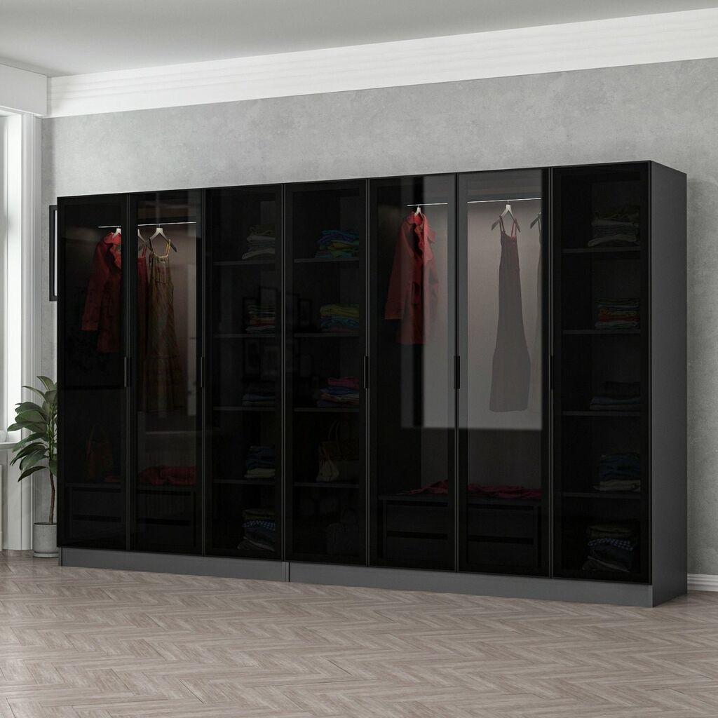 Hanah home Ormar Kale 315x190x52cm Crni