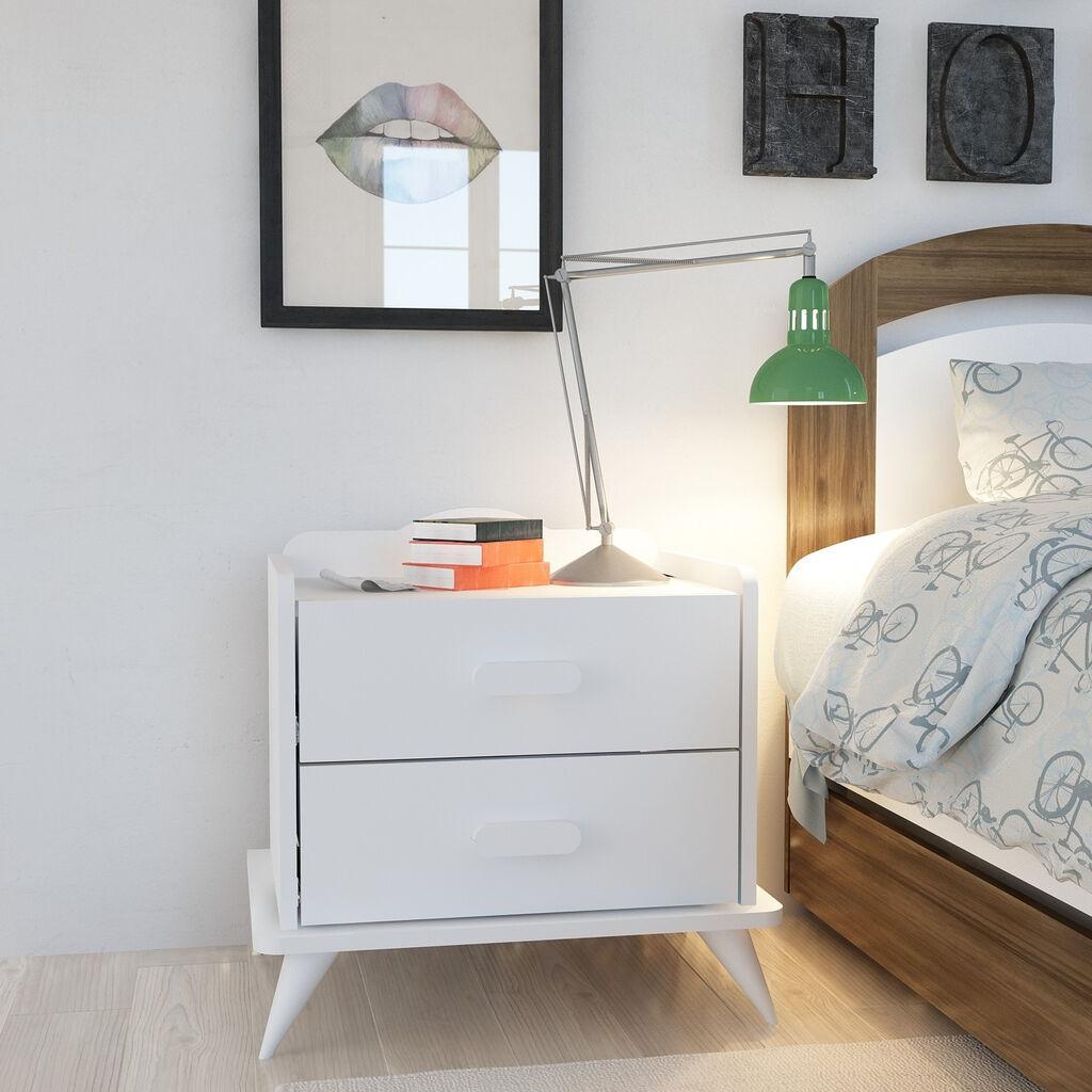 Hanah Home Andaz Noćna komoda, Bela