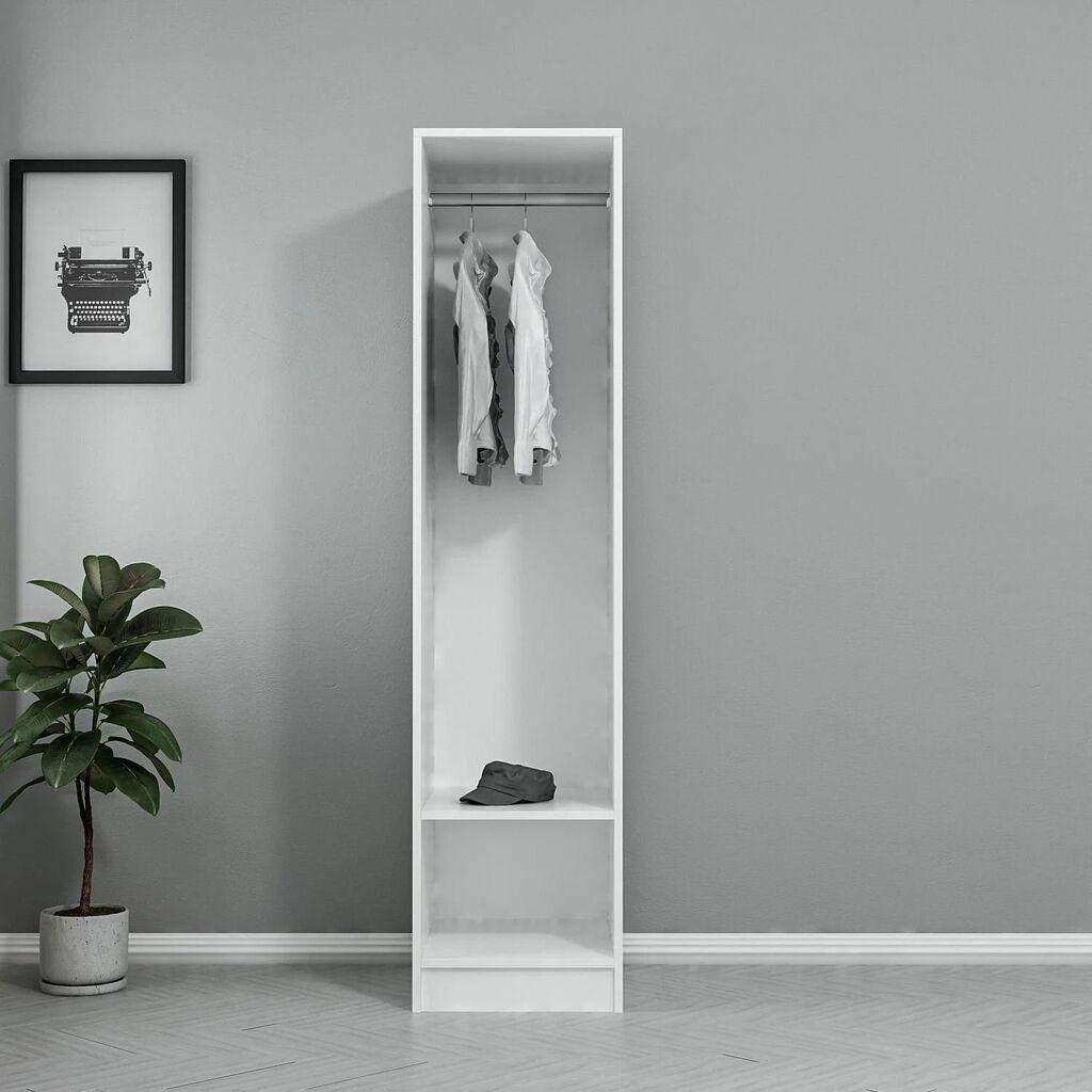 Hanah Home Kale 190 White Garderober, 45x190x52cm,