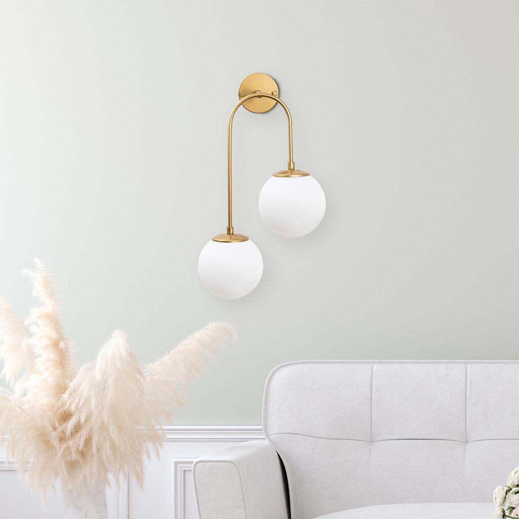 Opviq Jewel 10585 Zidna lampa, Zlatna