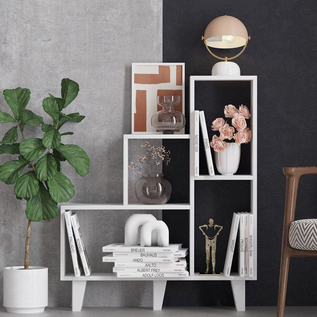 Hanah Home Polica 88x106x20cm Bela