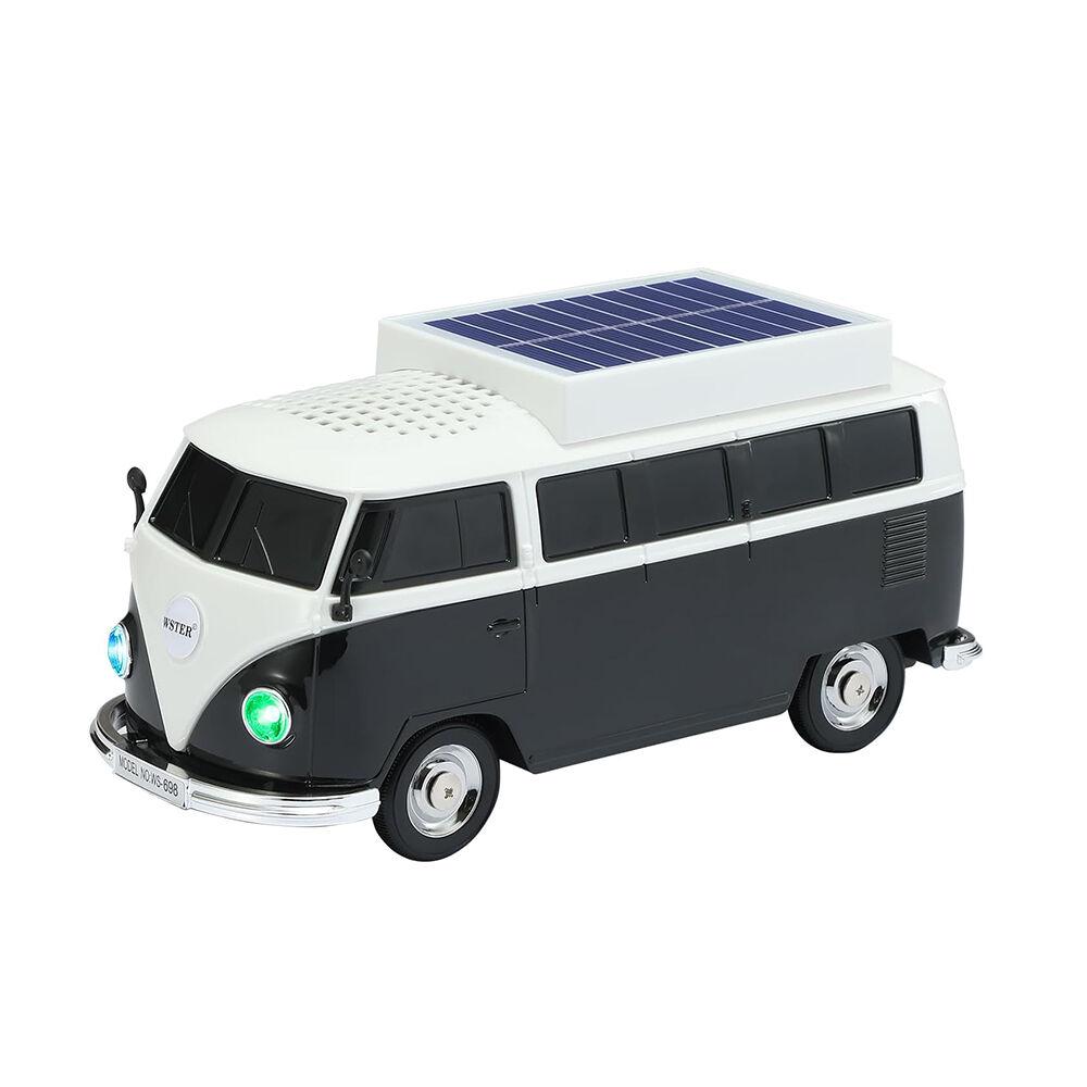 Wster Bluetooth zvučnik WS-698, 5W, Solarno punjenje, Auto, Crno-beli