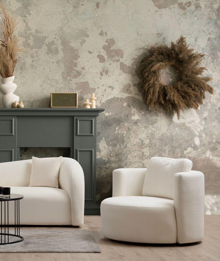 Atelier del Sofa Fotelja Asos Cream 100x71x105cm Krem