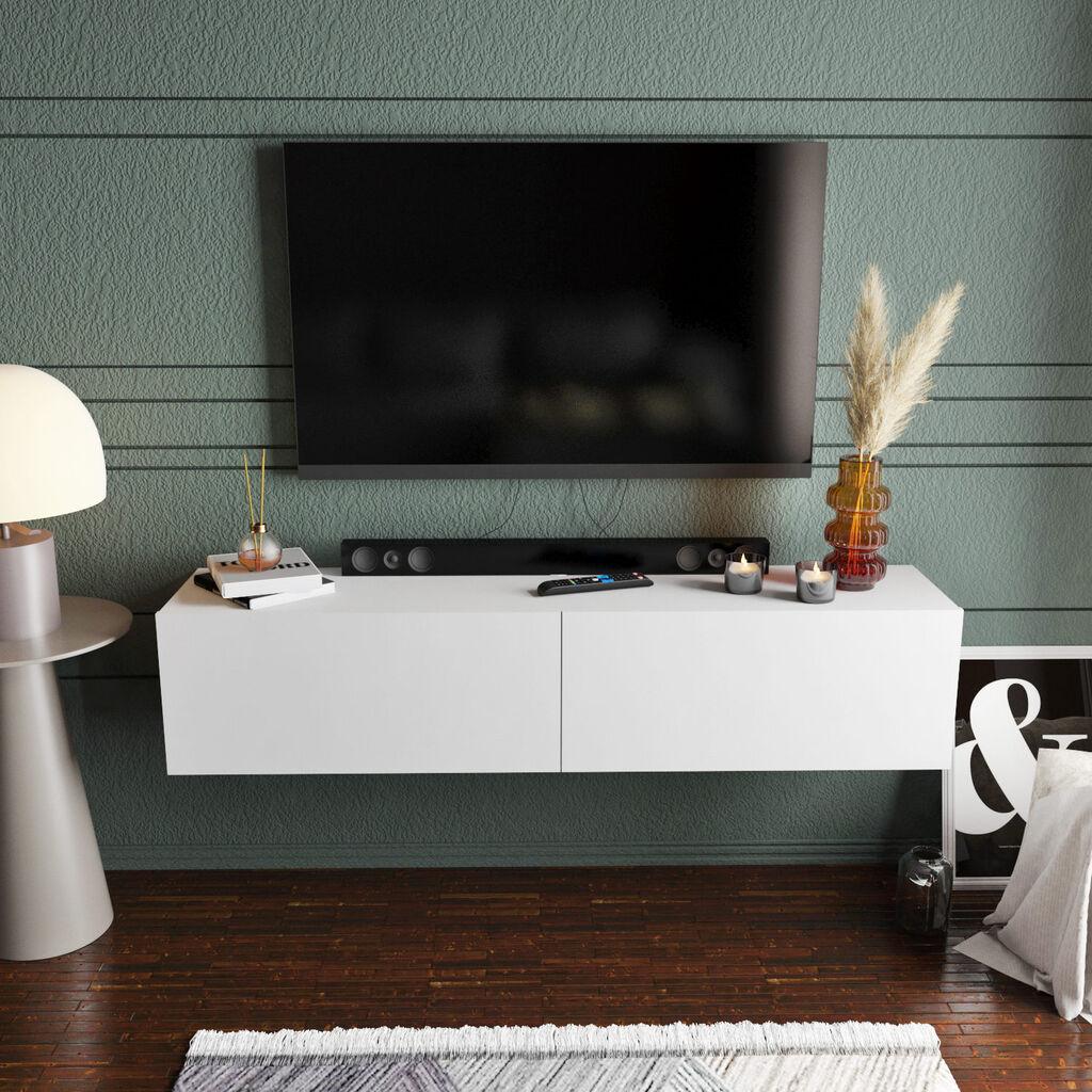 Hanah home TV Komoda Poling Bela