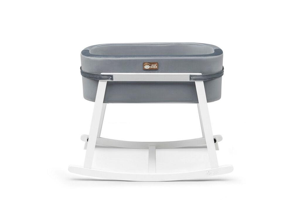 Hanah Home Kolevka za bebe Hier, 90x70x58 cm, Sivo-bela