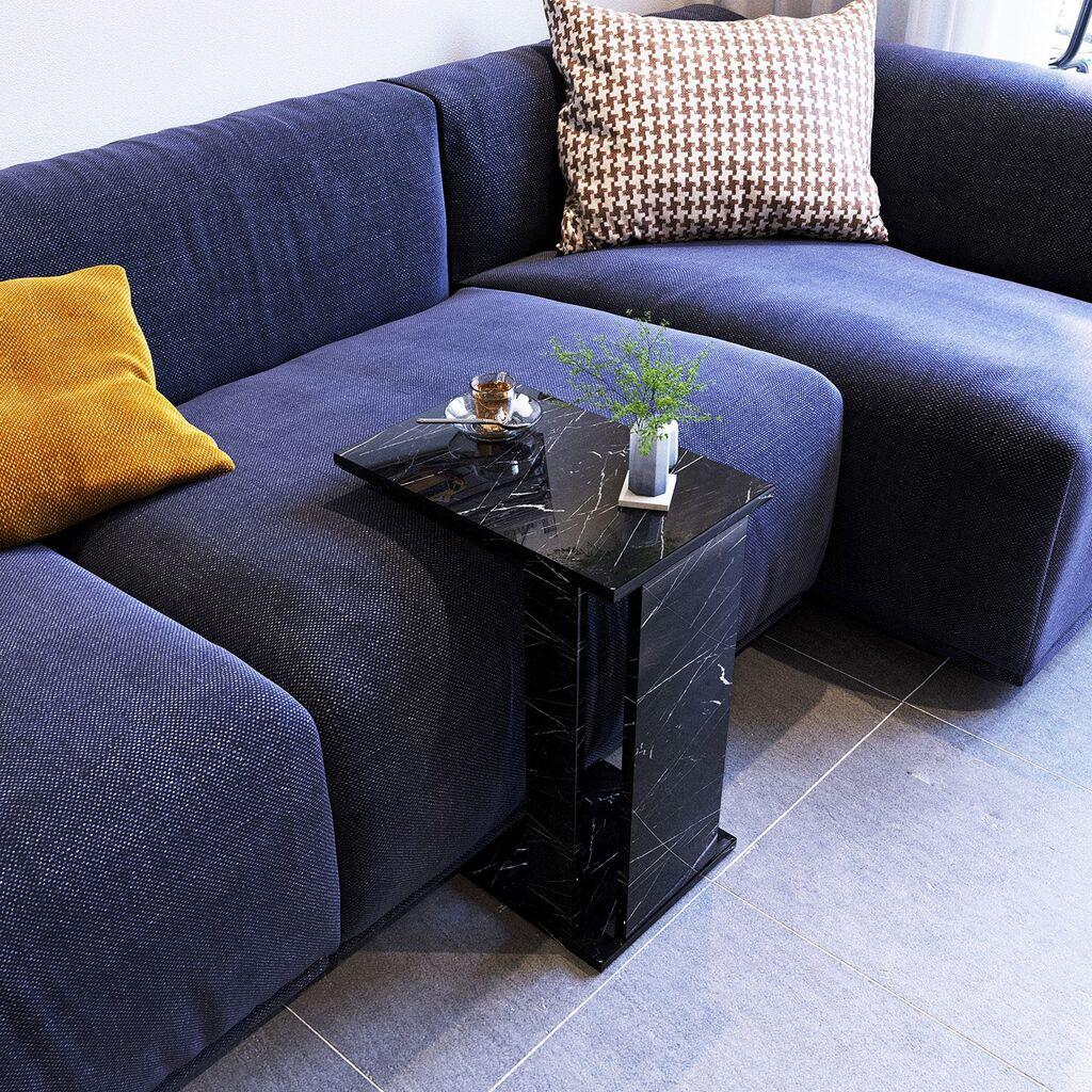 Hanah home Klub sto Pasific C 30x61x43cm Crno-Beli